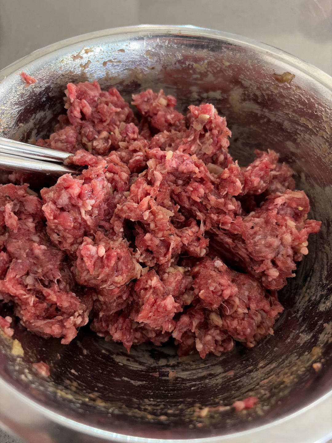 Mix meatball mixture