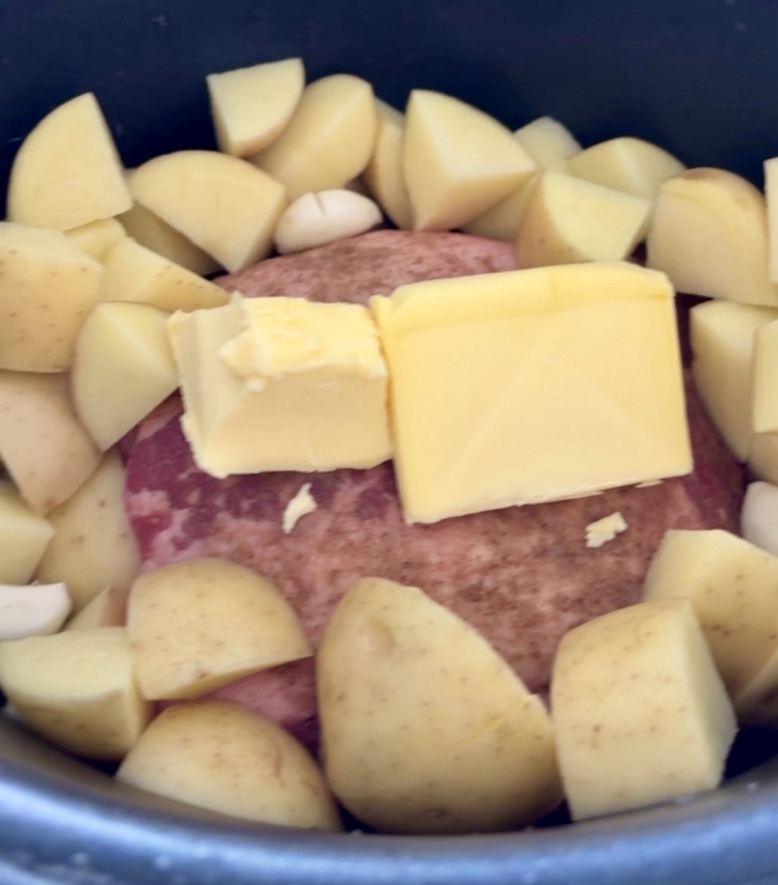 Beef brisket in the pot