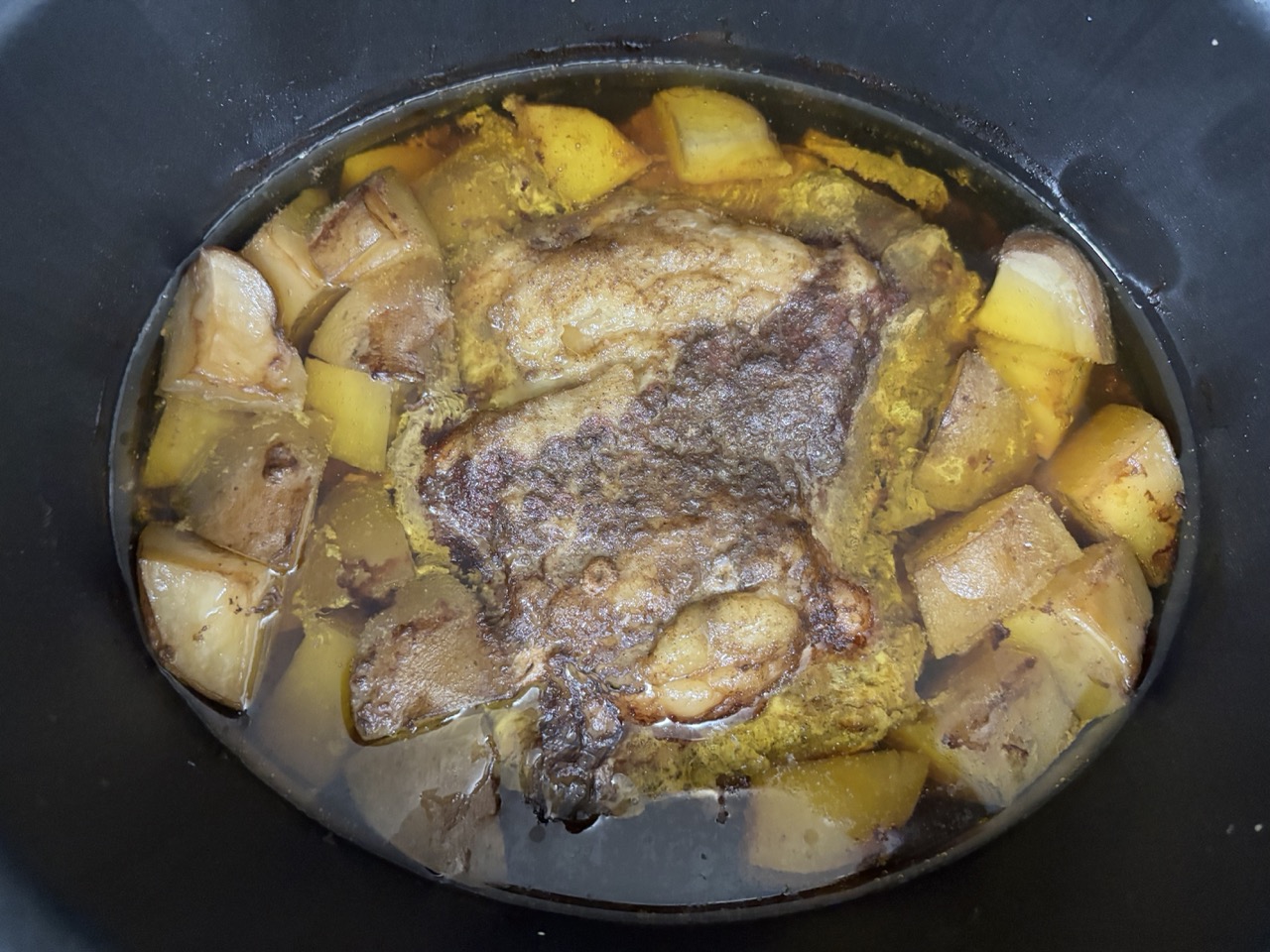 Beef brisket in the pot