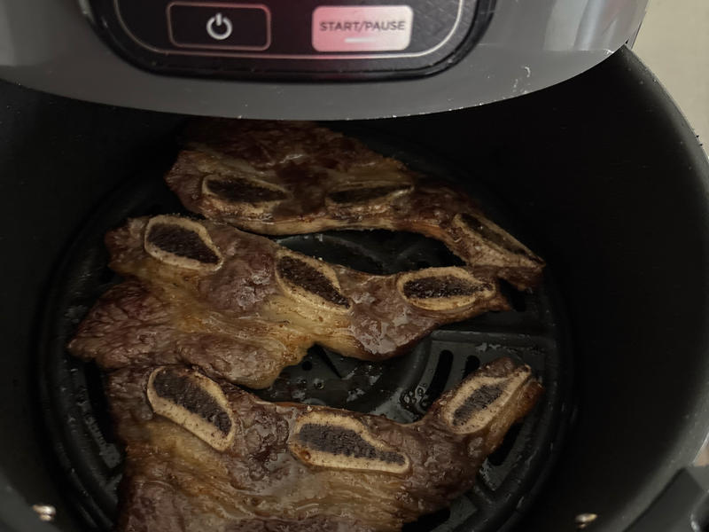 Beef Flanken Ribs After Air frying
