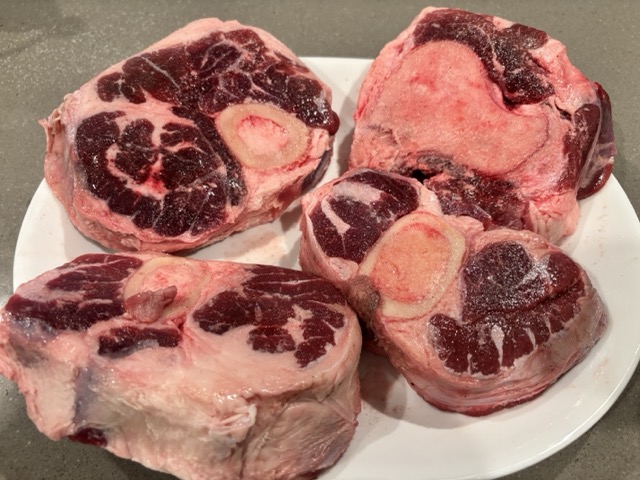 Season the shanks