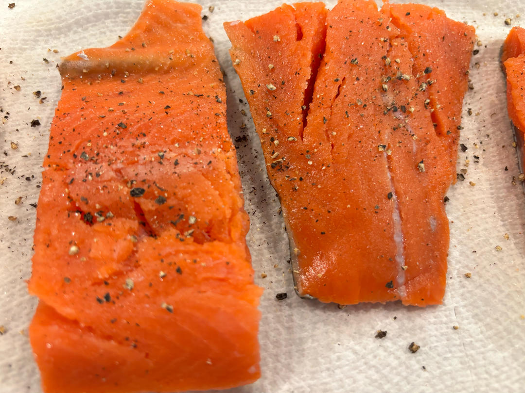 Season the salmon