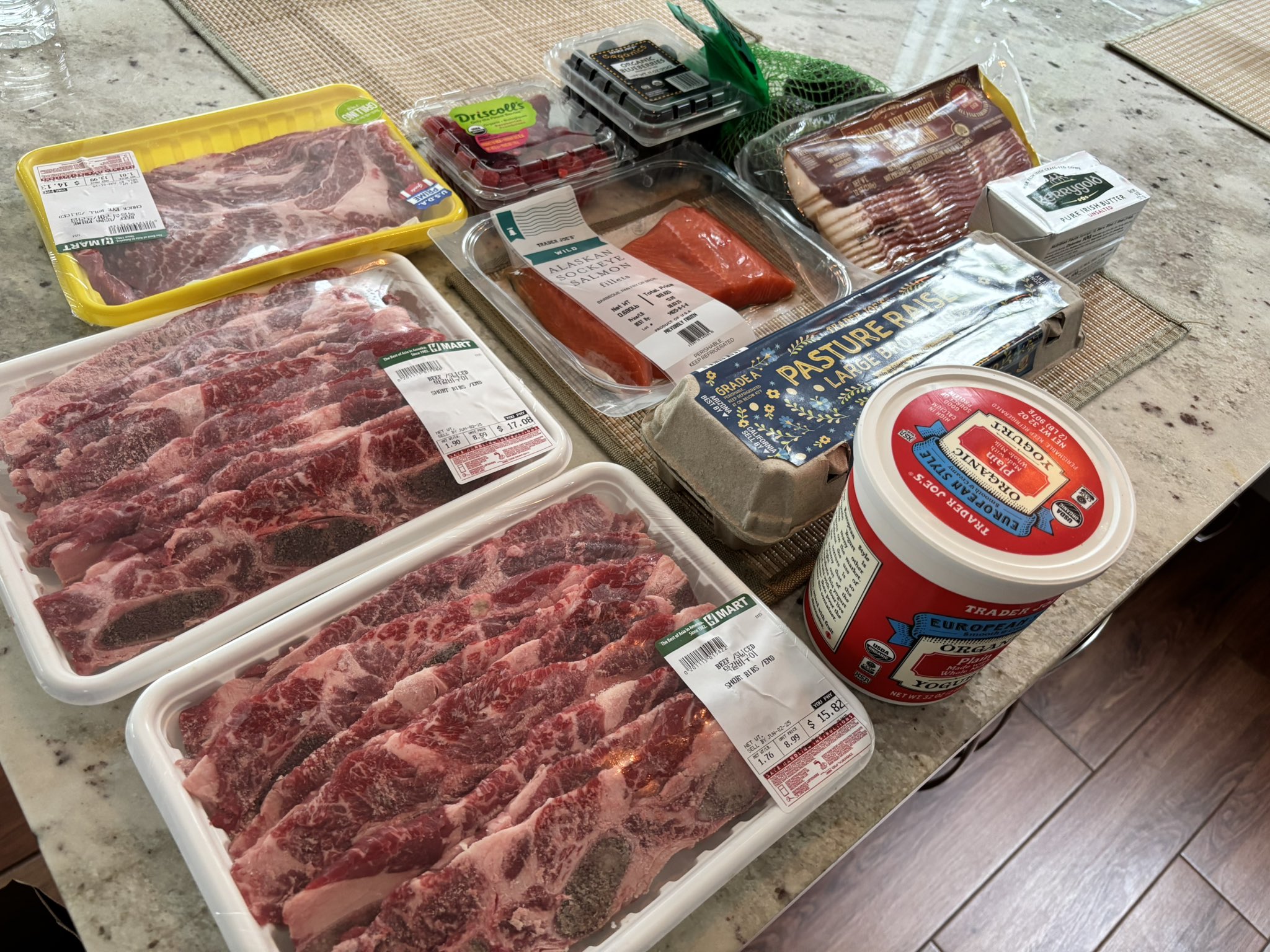 What I got from Trader Joe's and H-Mart