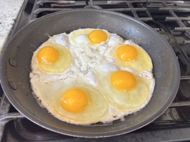 Sunny-side-up eggs