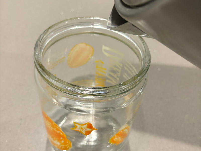 Sanitize the yogurt container