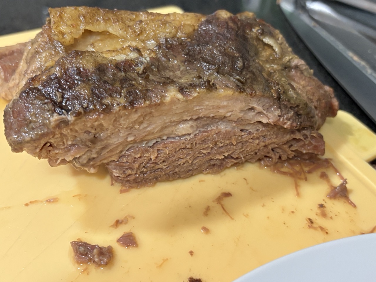 Beef brisket cut