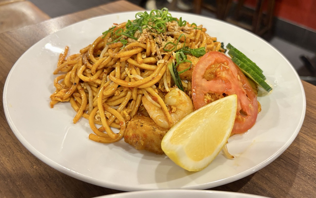 My husband's Mi Goreng at Mamak Haymarket in Sydney