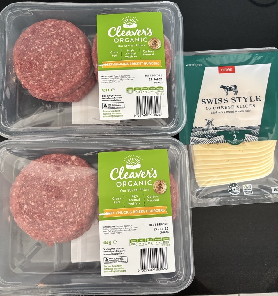 Patties and cheese