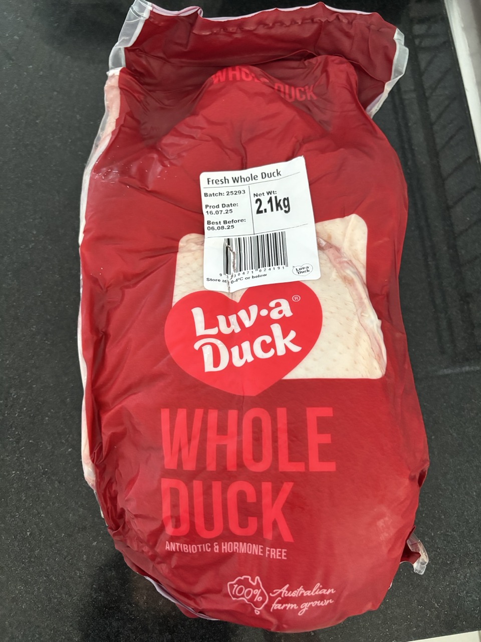 A whole duck