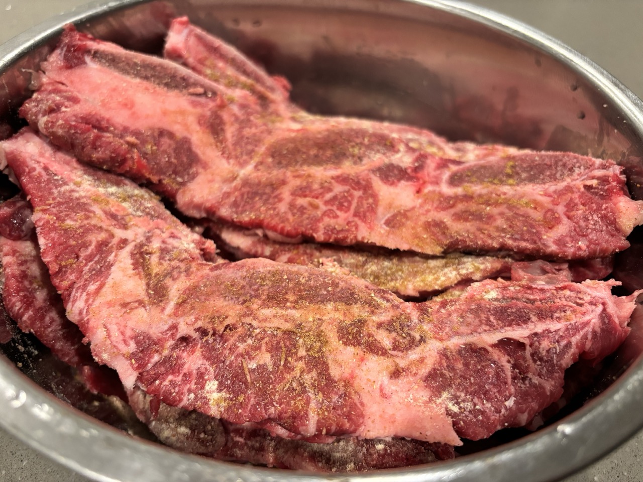 August 1 marinated beef ribs