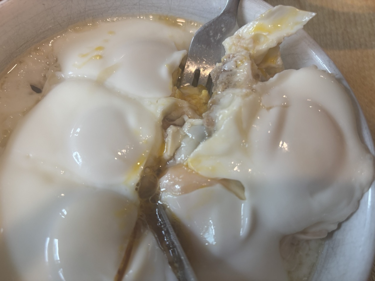 August 31 steamed eggs over ground pork inside