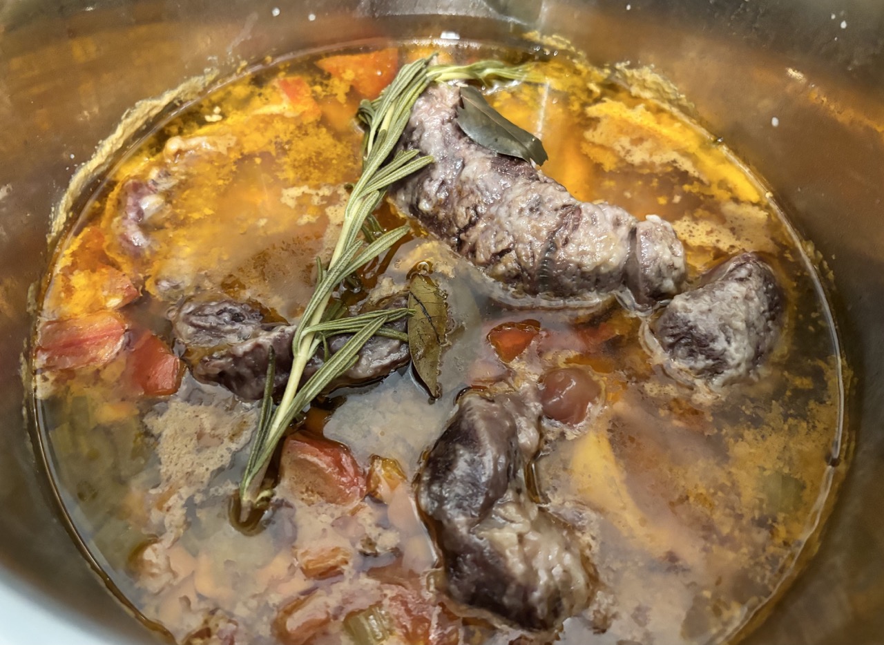August 7 Ossobuco Milanese in the instant pot